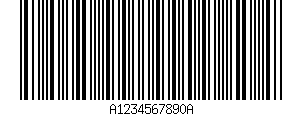 Sample Codabar barcode with check digit