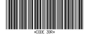 Sample Code 39 barcode with check digit