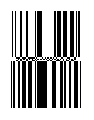 Sample DataBar Stacked barcode