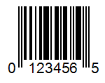 Sample UPC-E barcode